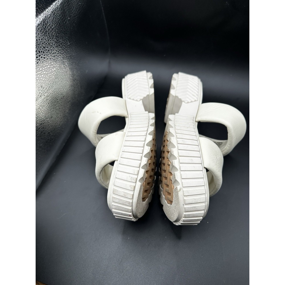 Sorel Womens Size 8.5 ONA Streetworks Slide White Platform Slip On Sandals Shoes - Picture 3 of 9